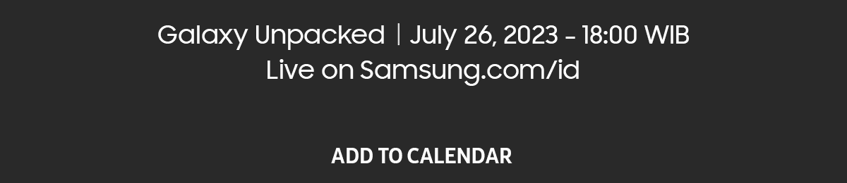 Galaxy Unpacked - Add to Calendar